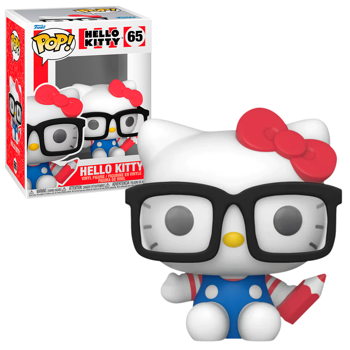 Foto 4 pulgar | Funko Pop Hello Kitty Nerd con Lentes 65 Sanrio Hk