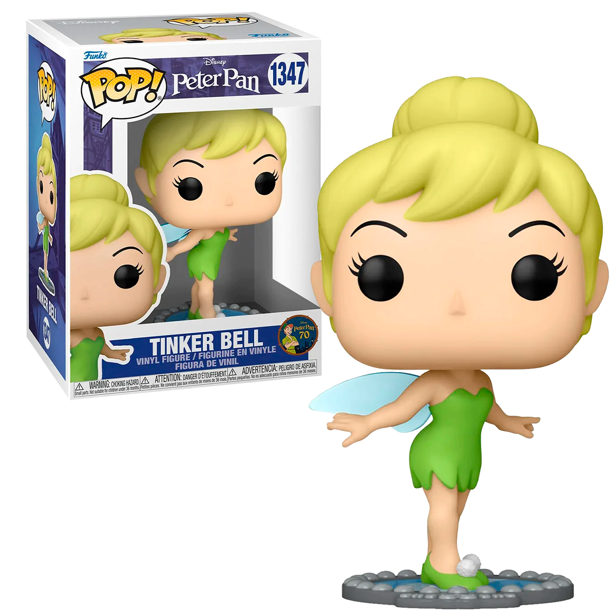 Foto 4 pulgar | Funko Pop Tinker Bell en Espejo 1347 Peter Pan Aniversario 70 Años Clásicos Disney