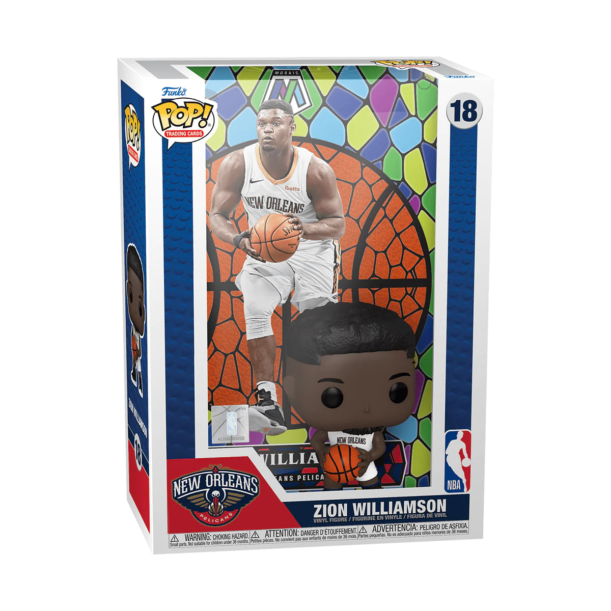 Foto 2 | Funko Pop! Trading Cards NBA Zion Williamson 18 Mosaico