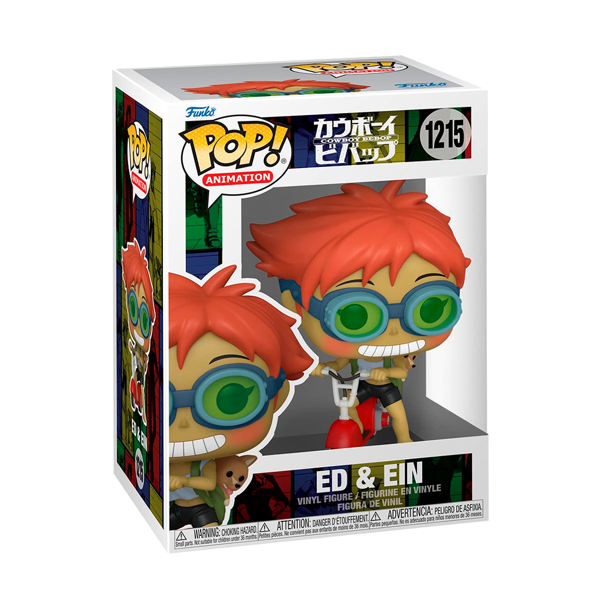 Foto 2 | Figura Funko Pop Ed con Ein En Scooter 1215 Cowboy Bebop Anime Manga