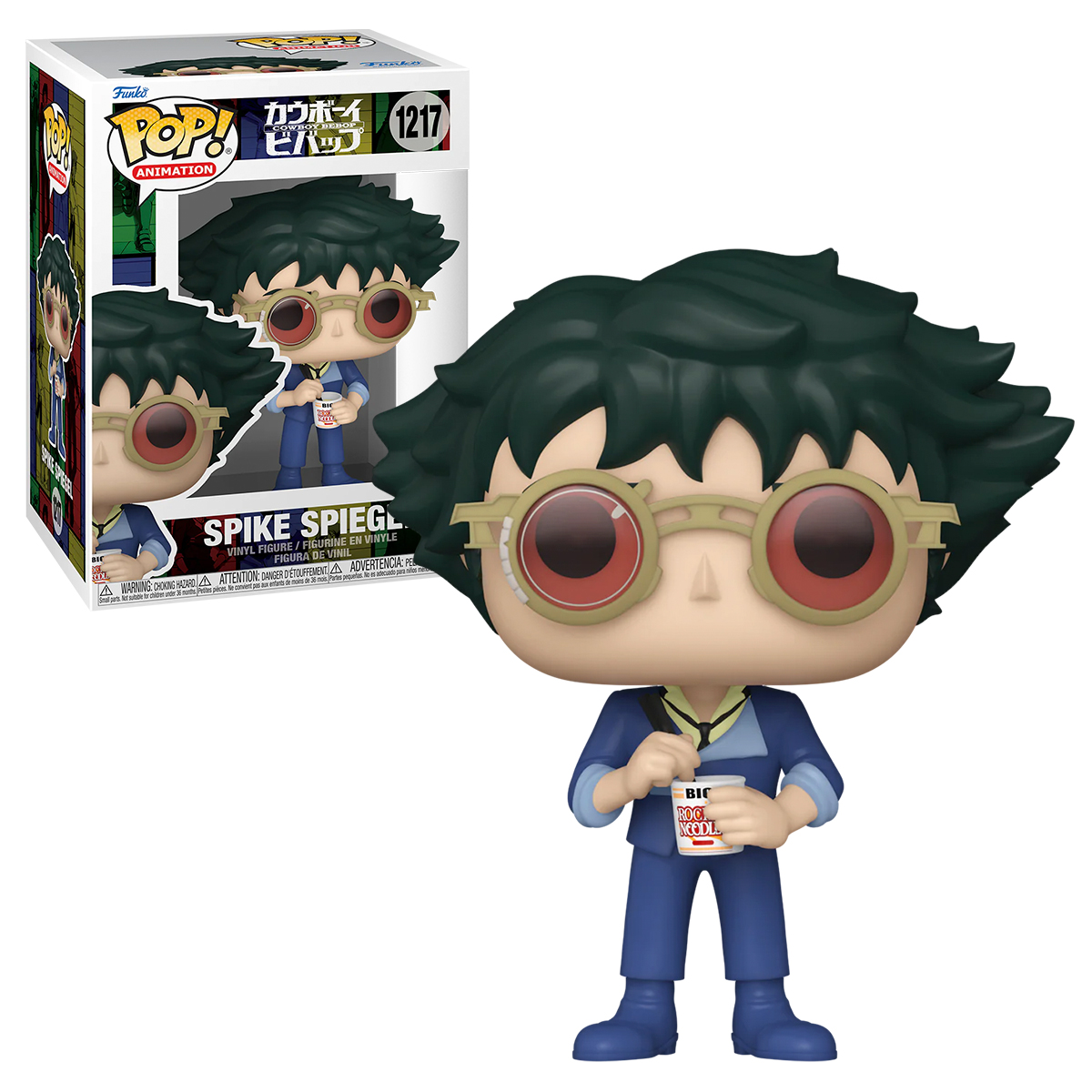 Foto 3 | Figura Funko Pop Spike Spiegel Con Noodles 1217 Cowboy Bebop Anime Manga