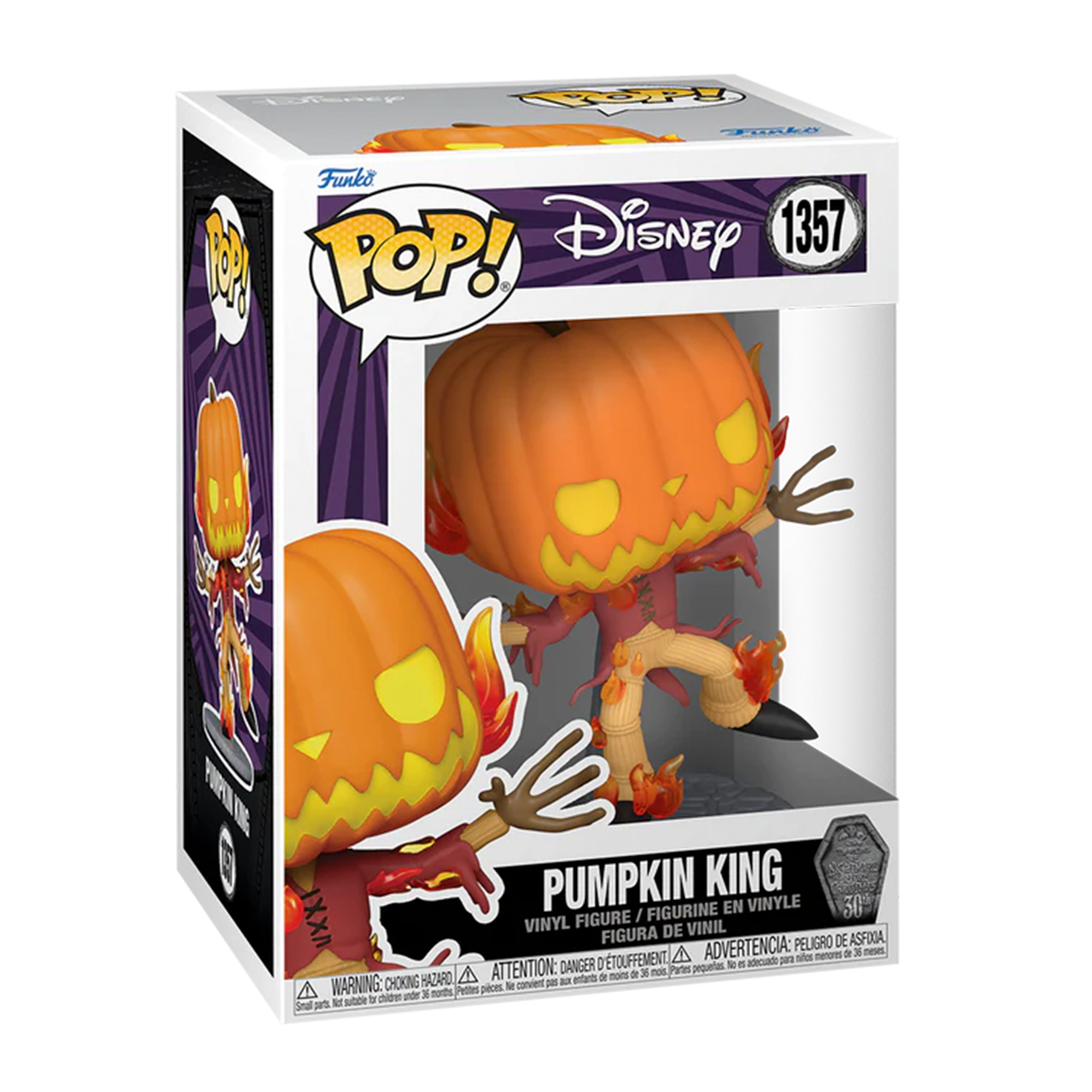 Foto 3 pulgar | Funko Pop Rey Calabaza 1357 El Extraño Mundo de Jack Disney 30 Aniversario