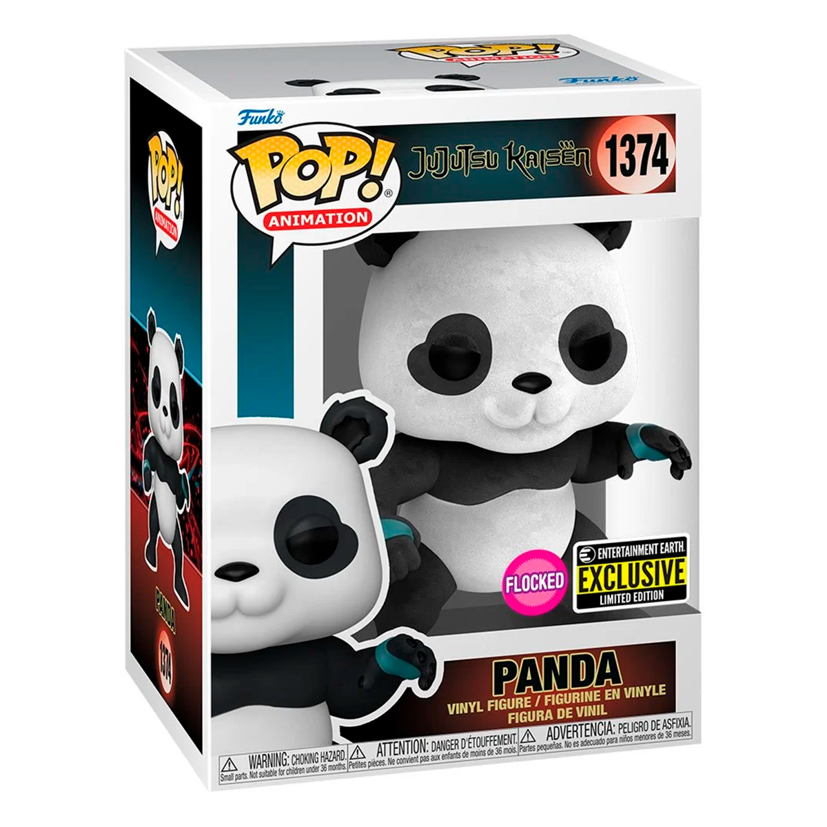 Foto 3 pulgar | Panda 1374 Flocked Exclusivo Jujutsu Kaisen Anime Manga Funko Pop