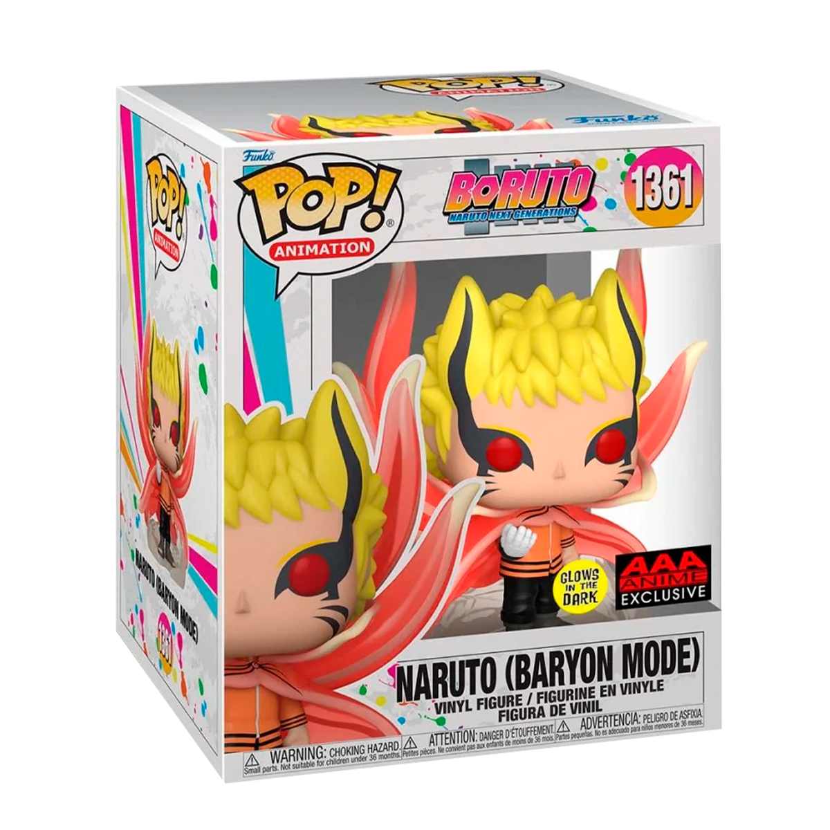 Foto 2 | Naruto Baryon Mode 1361 Glow 6 Pulgadas Exclusivo Aaa Boruto Naruto Next Generations Funko Pop