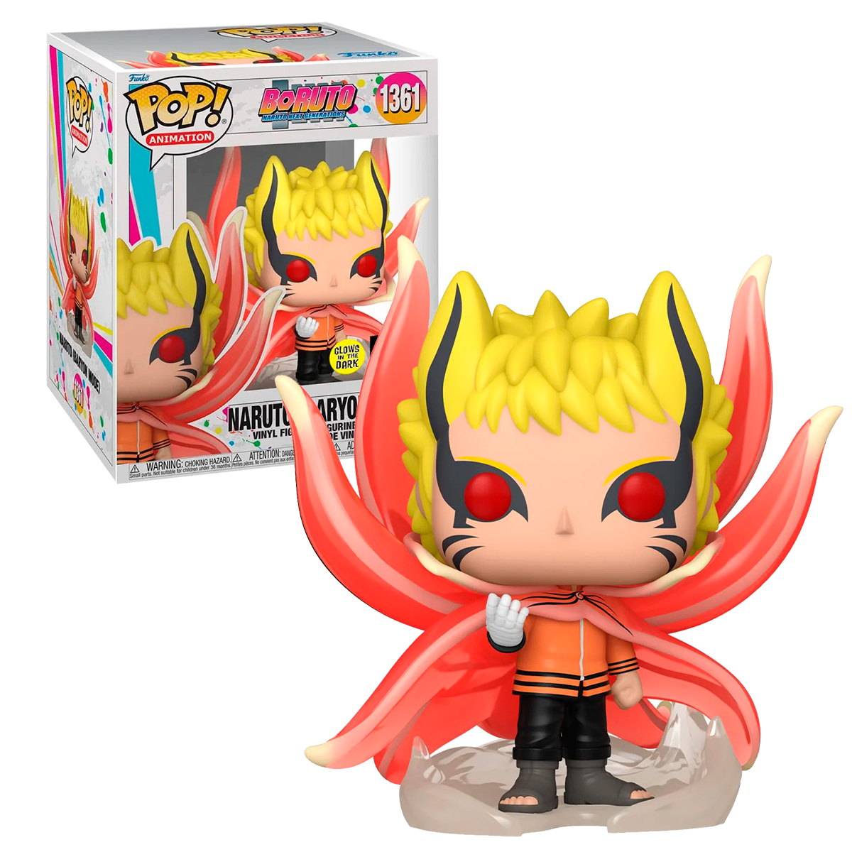 Foto 4 pulgar | Naruto Baryon Mode 1361 Glow 6 Pulgadas Exclusivo Aaa Boruto Naruto Next Generations Funko Pop