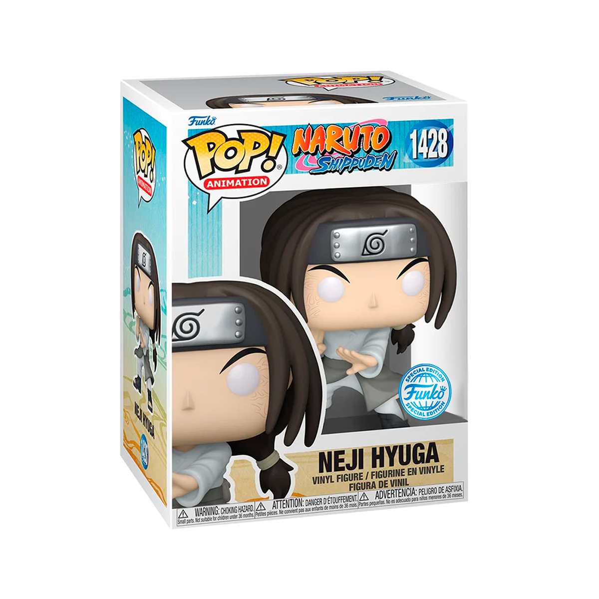 Foto 3 pulgar | Neji Hyuga 1428 Naruto Shippuden Anime Manga Funko Pop