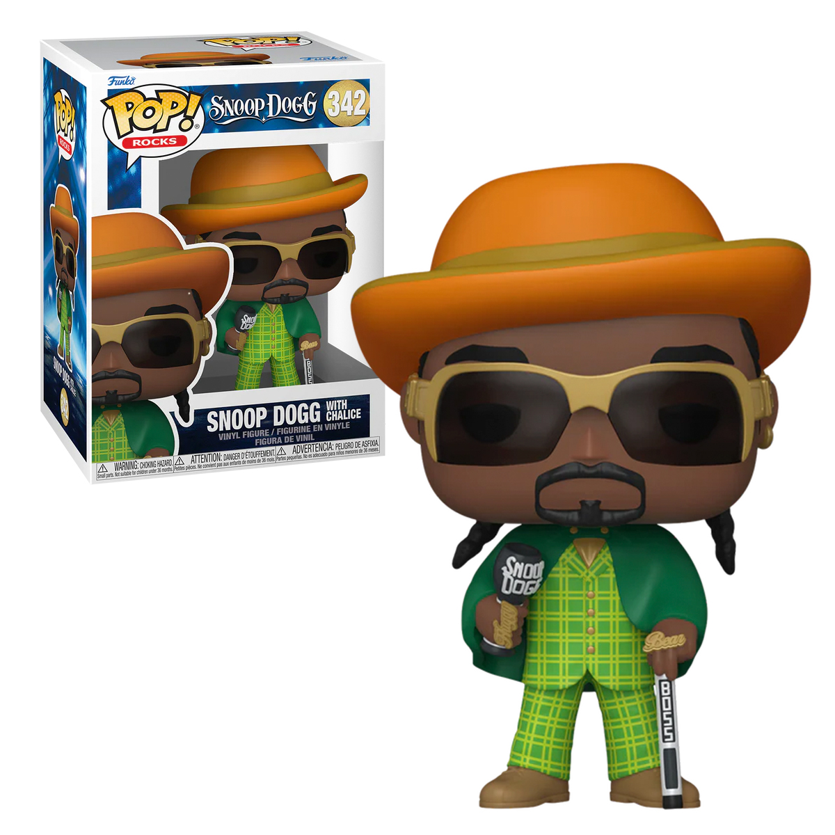 Foto 4 pulgar | Figura Funko Pop Snoop Dogg Con Caliz 342 Rapero Cantante