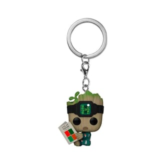 Foto 1 | Llavero Groot Con Libro Serie Yo Soy Groot Marvel Studios Funko Pop Keychain