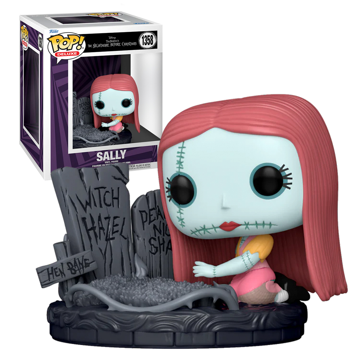 Foto 3 | Sally Con Tumbas 1358 El Extraño Mundo De Jack 30 Aniversario Funko Pop