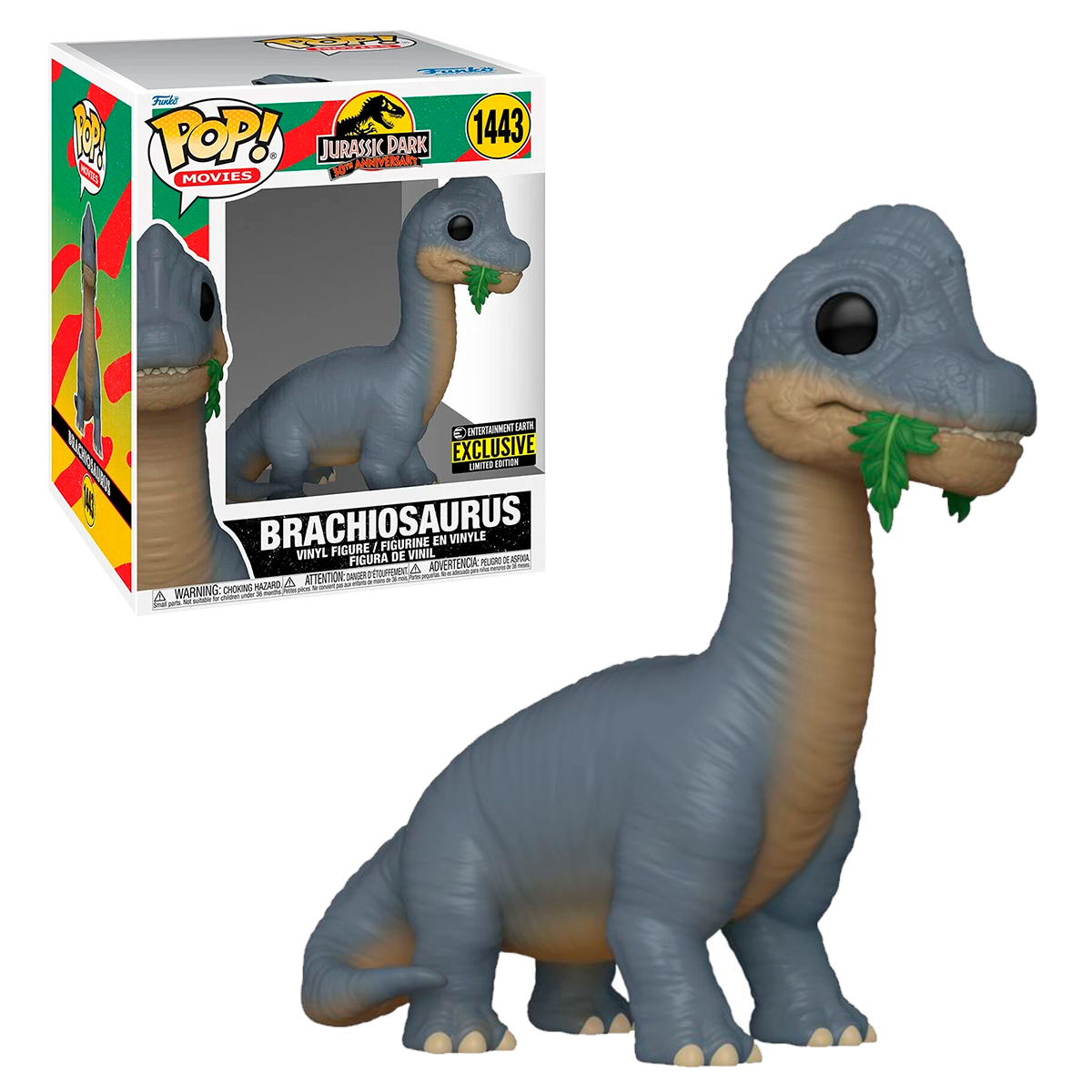 Foto 4 pulgar | Brachiosaurus Dinosaurio Cuello Largo 1443 Exclusivo Jurassic Park Pelicula Funko Pop