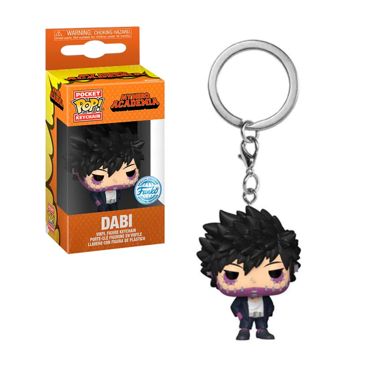 Foto 4 pulgar | Llavero Dabi My Hero Academia Anime Manga Funko Pop Keychain