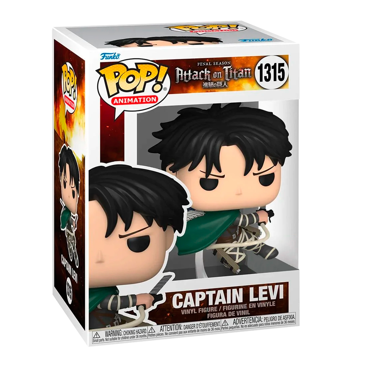 Foto 3 pulgar | Funko Capitan Levi Attack On Titan