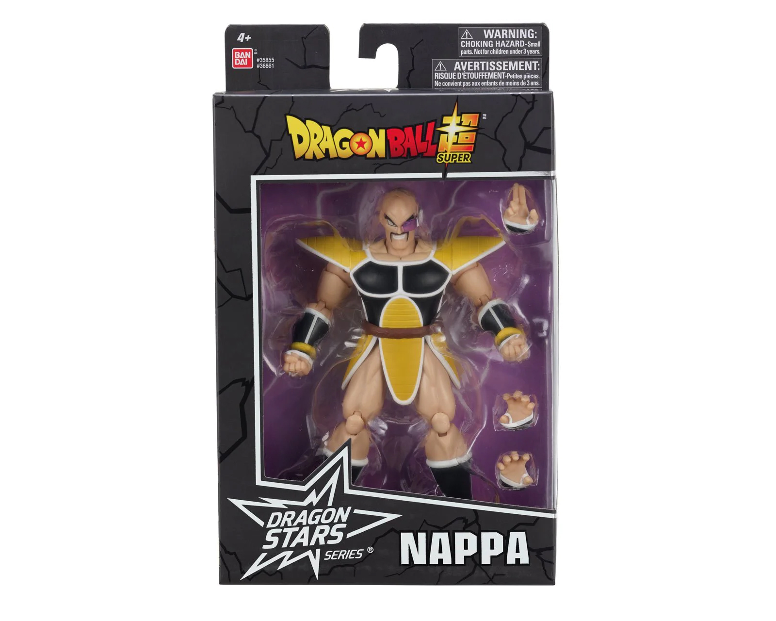 Foto 5 pulgar | Figura Nappa Dragon Ball Z Bandai