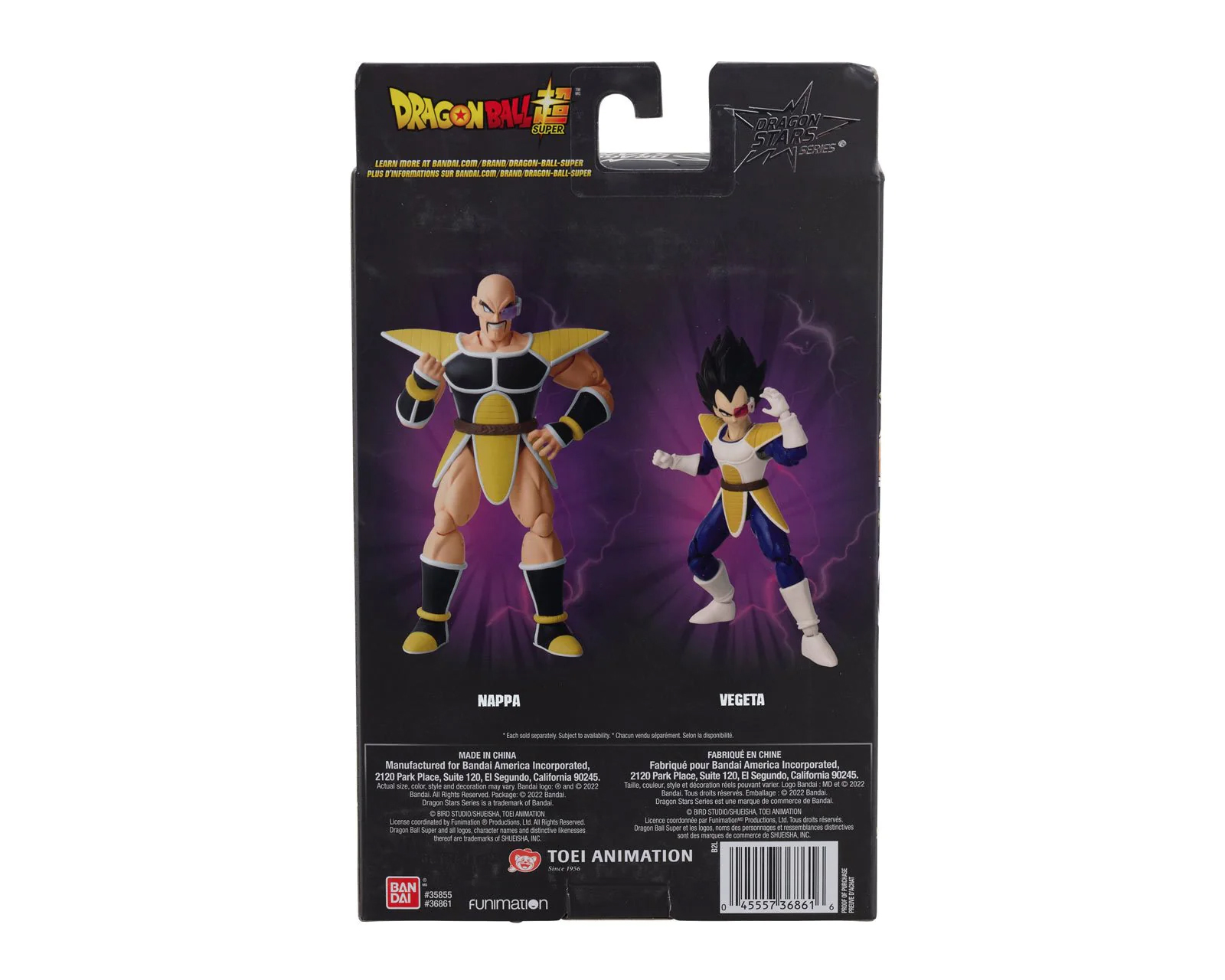 Foto 6 pulgar | Figura Nappa Dragon Ball Z Bandai