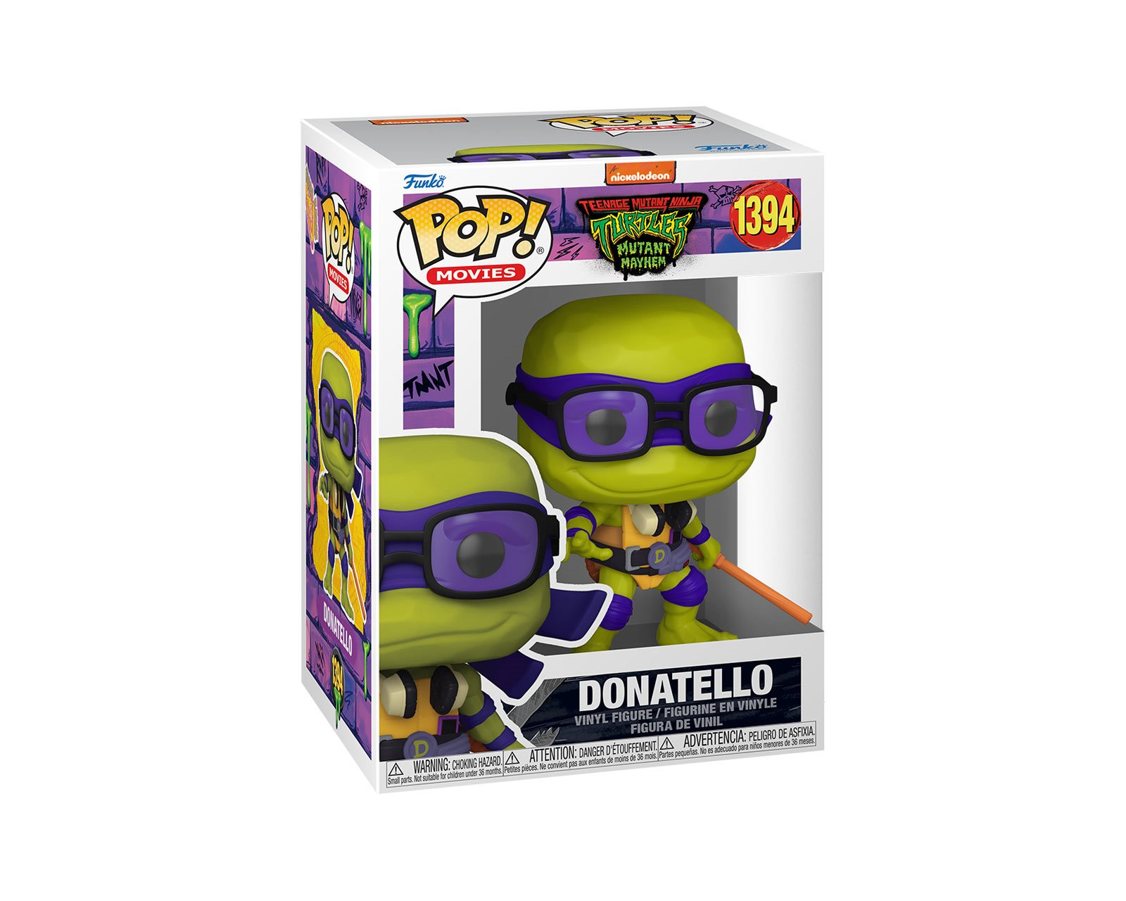 Foto 3 pulgar | Figura Funko Pop Teenage Mutant Ninja Turtles Donatello 1394