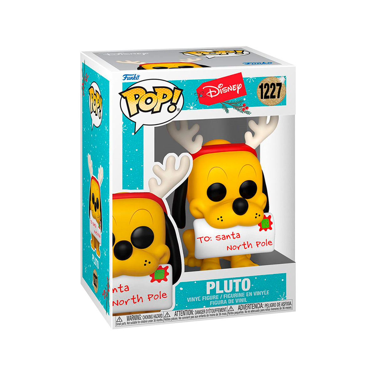 Foto 3 pulgar | Funko Pop Disney Pluto con Carta para Santa 1227