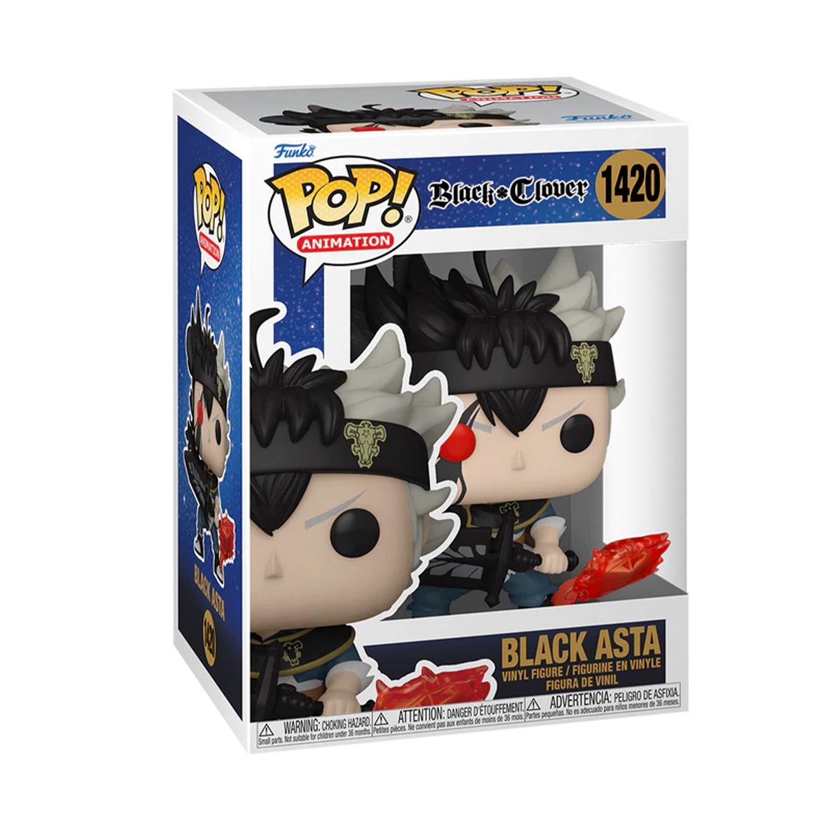 Foto 3 pulgar | Figura Funko Pop Black Asta #1420 Black Clover Anime Manga