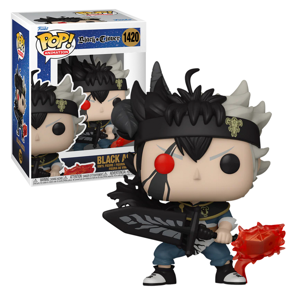 Foto 4 pulgar | Figura Funko Pop Black Asta #1420 Black Clover Anime Manga