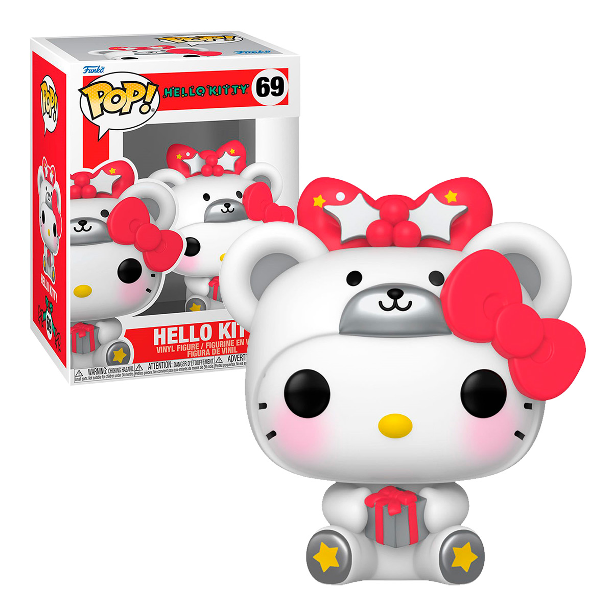 Foto 4 pulgar | Figura Funko Pop Hello Kitty con Traje de Oso Polar Metálico 69 Sanrio HK