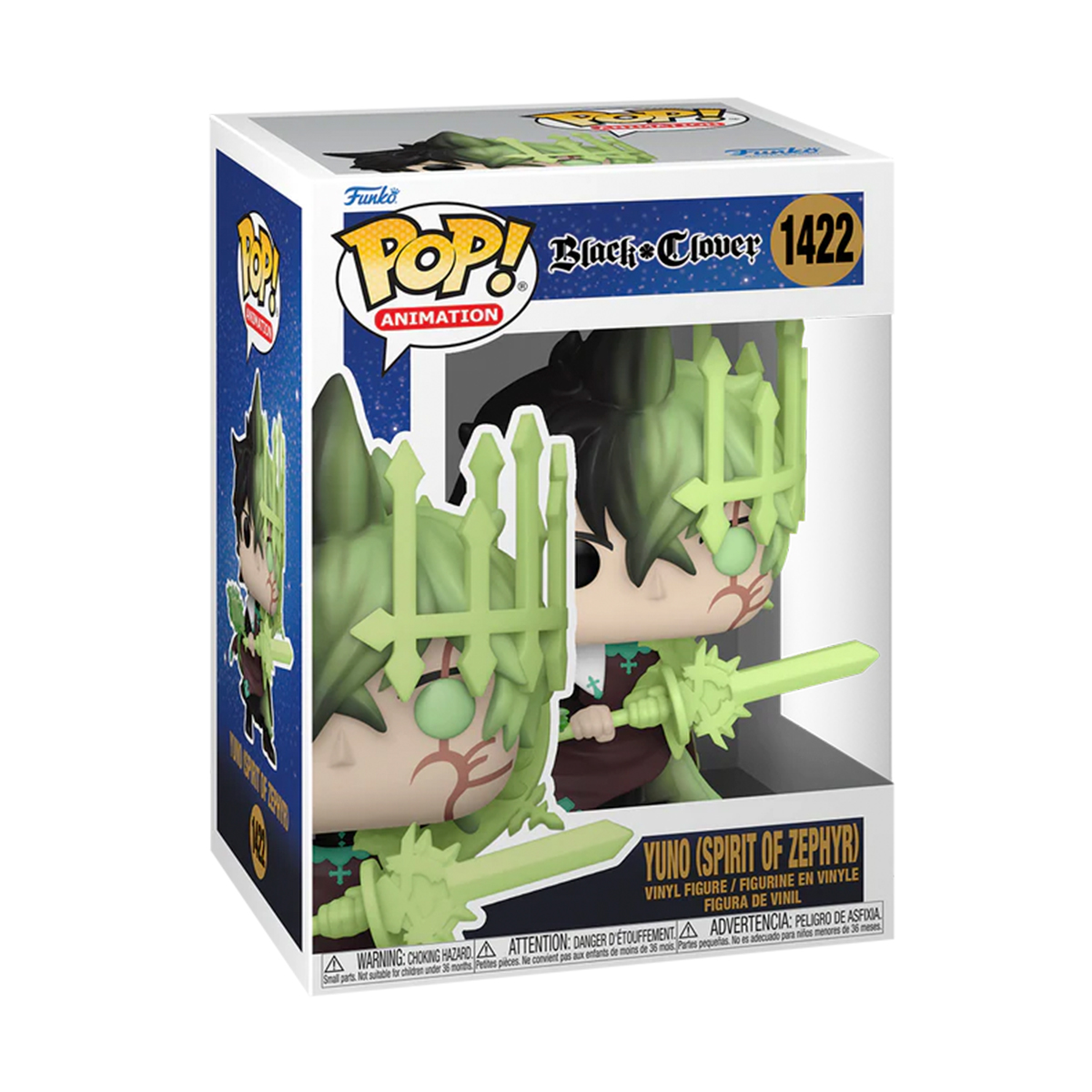 Foto 2 | Figura Funko Pop Yuno Espíritu del Cefiro 1422 Black Clover Anime Manga