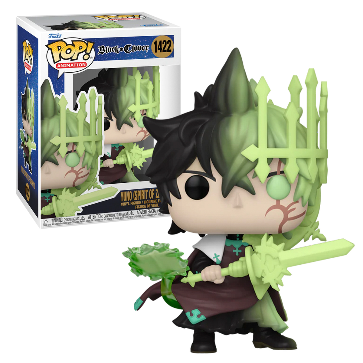 Foto 4 pulgar | Figura Funko Pop Yuno Espíritu del Cefiro 1422 Black Clover Anime Manga