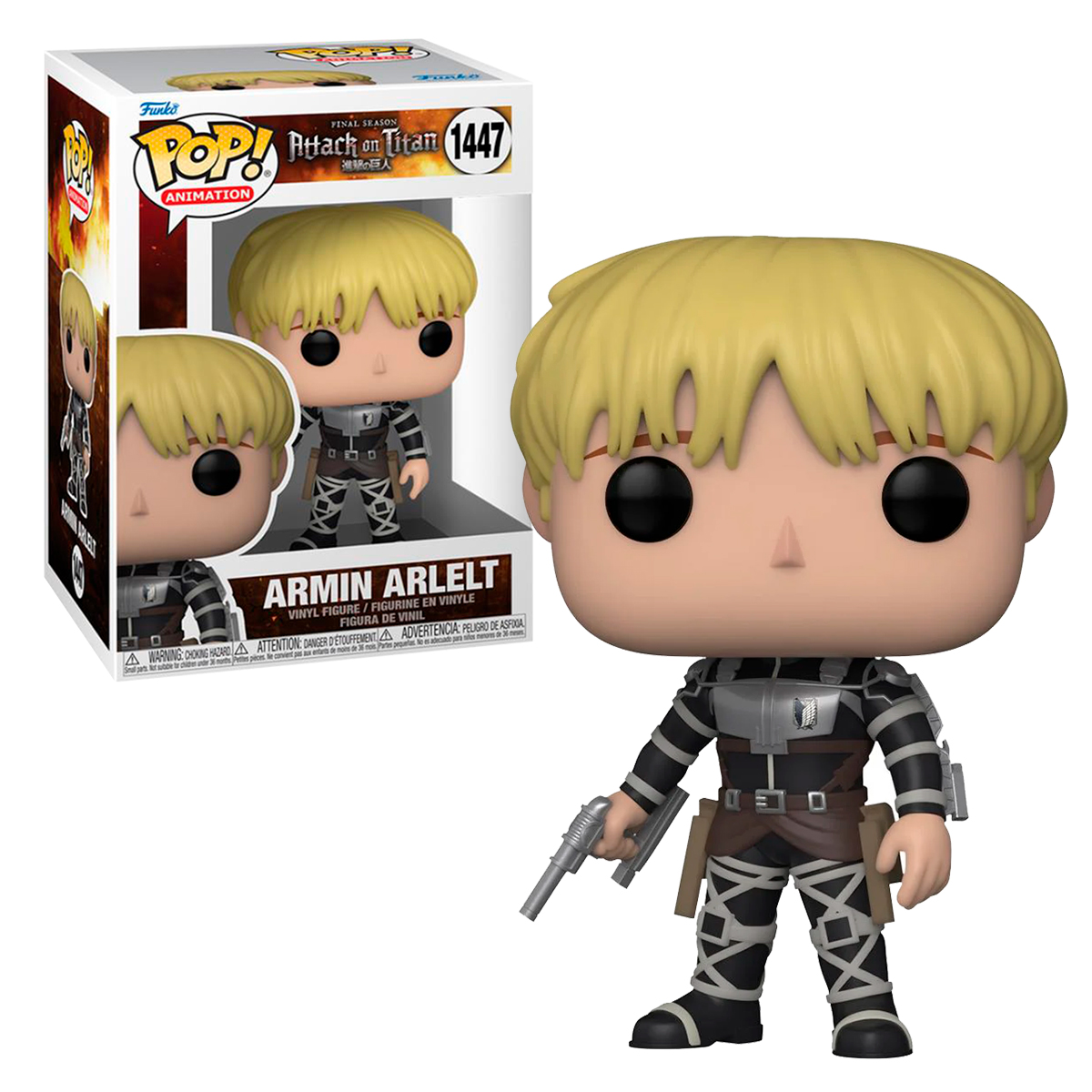 Foto 4 pulgar | Figura Funko Pop Armin Arlelt 1447 Attack On Titan Anime Manga