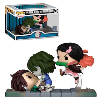 Foto 3 | Figura Funko Pop Tanjiro y Nezuko Contra el Demonio del Templo 1419 Escena Demon Slayer Anime