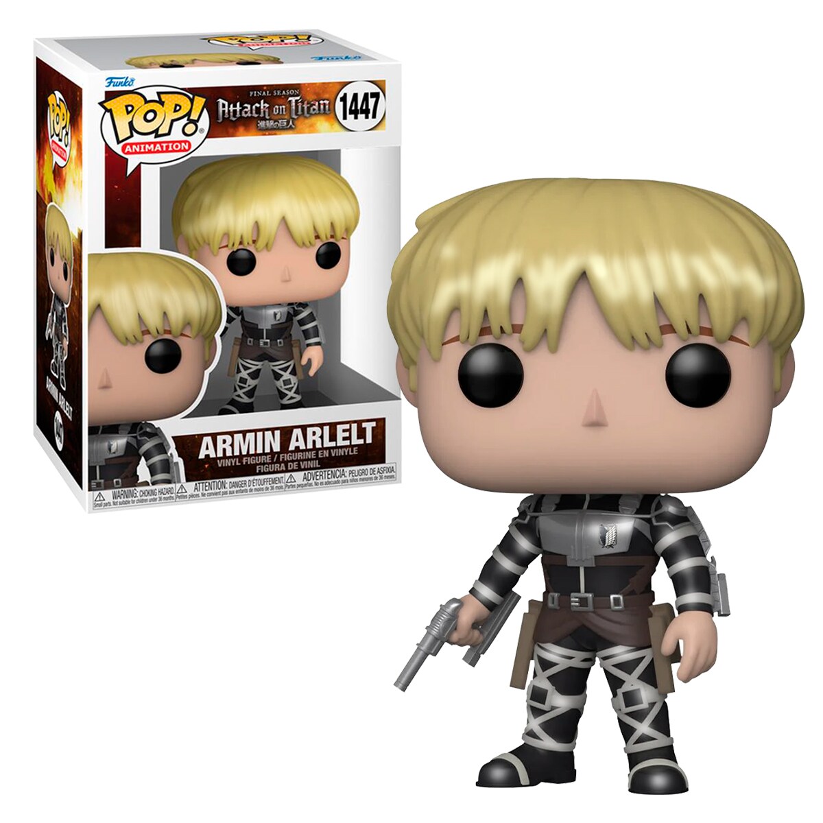 Figura Funko Pop Armin Arlelt Metálico 1447 Attack On Titan Anime Manga ...