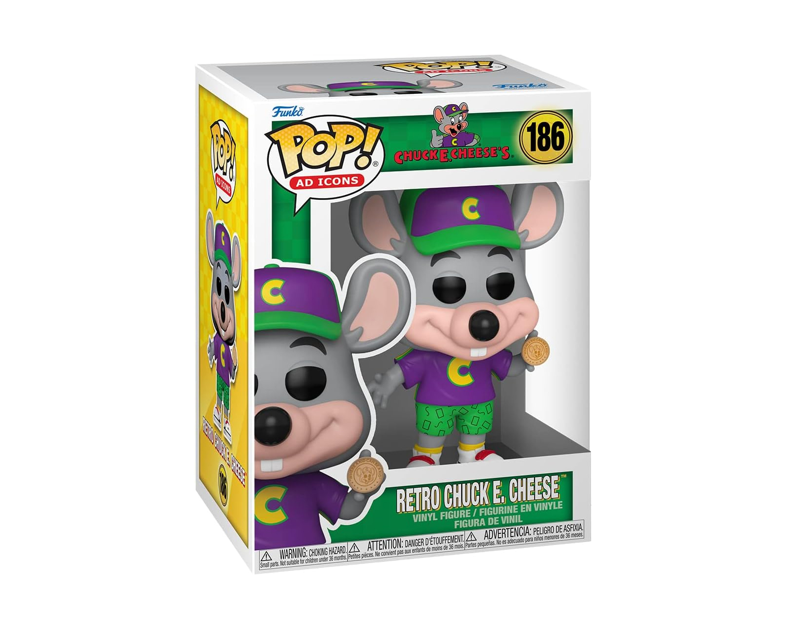 Foto 3 pulgar | Funko Pop Ad Icons Retro Chuck E. Cheese 186