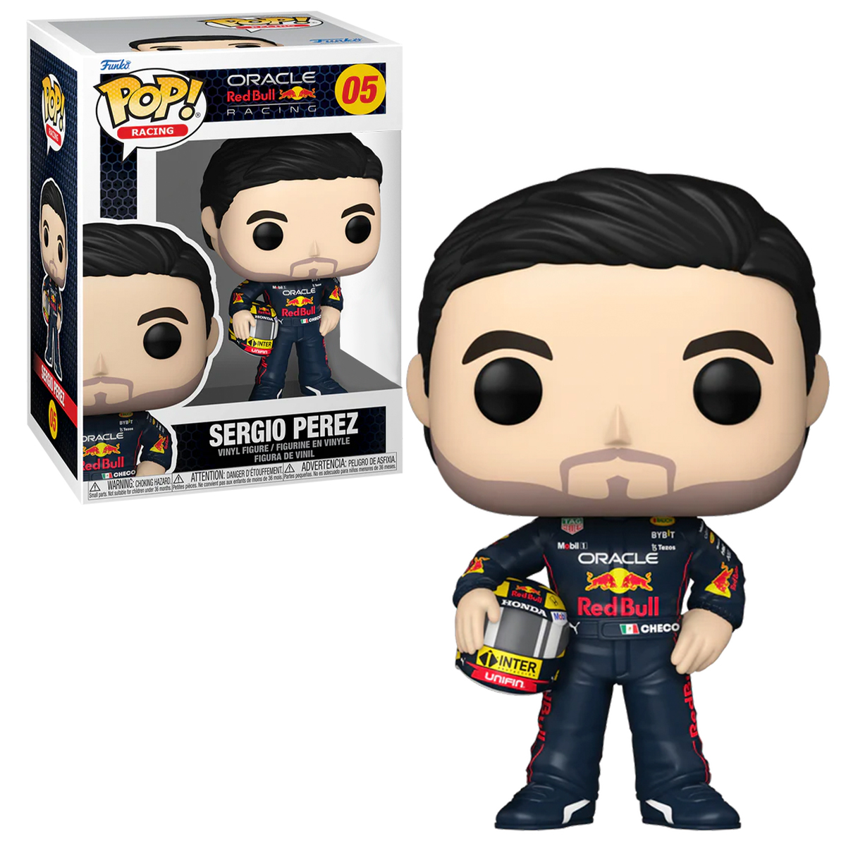 Foto 4 pulgar | Funko Pop Fórmula 1 Sergio Pérez con Casco Oracle Red Bull Racing