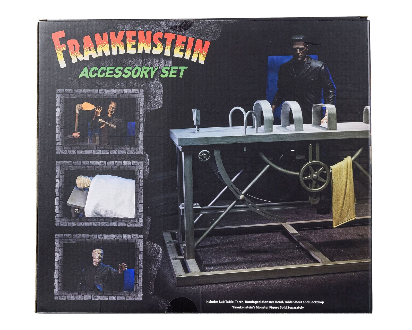 Foto 4 pulgar | Accesorios Neca: Universal Monsters Set Mesa De Frankenstein Gris