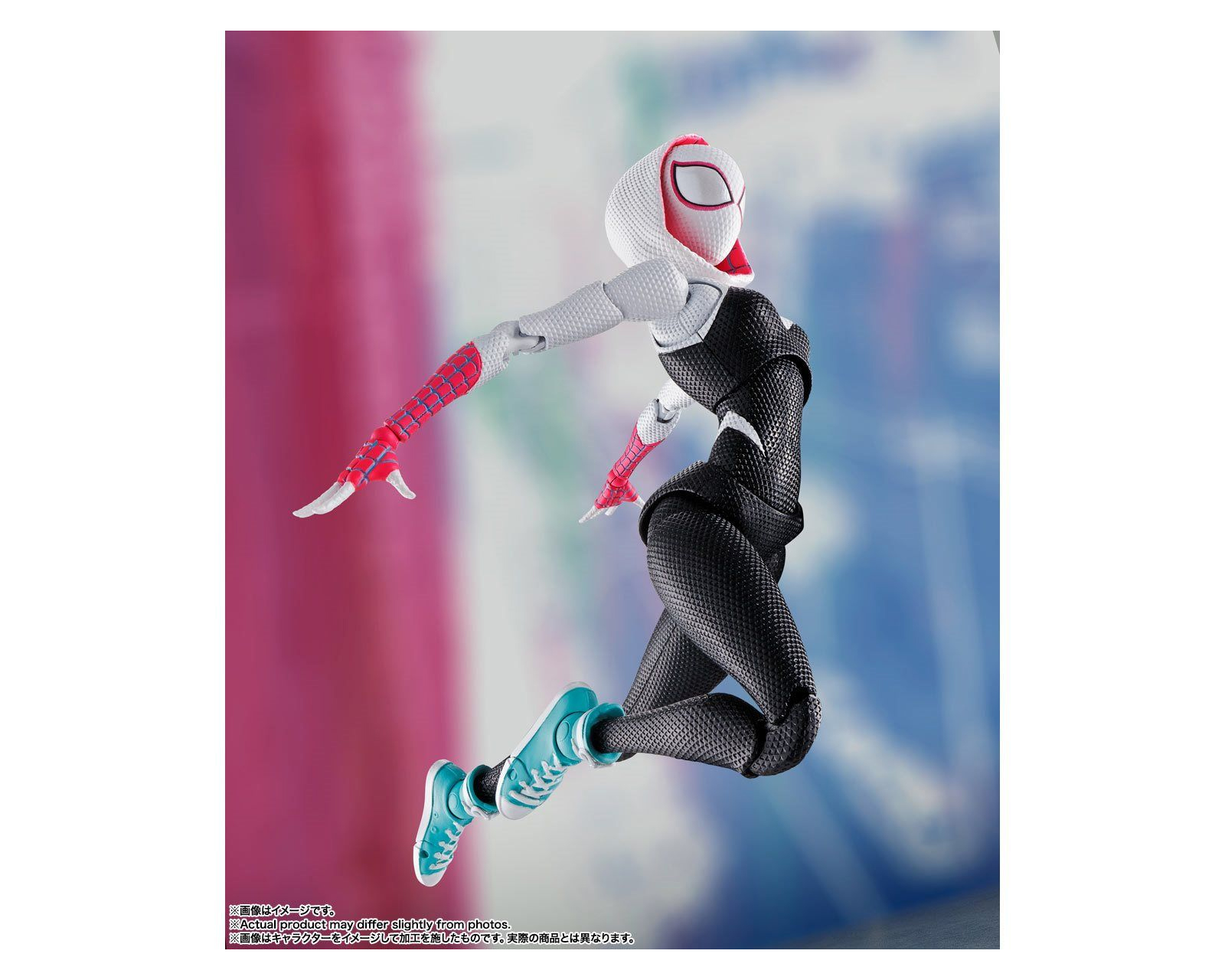 Foto 3 pulgar | Figura Bandai Sh Figuarts Spider-man (Spider-gwen) Spider-verse Blanco