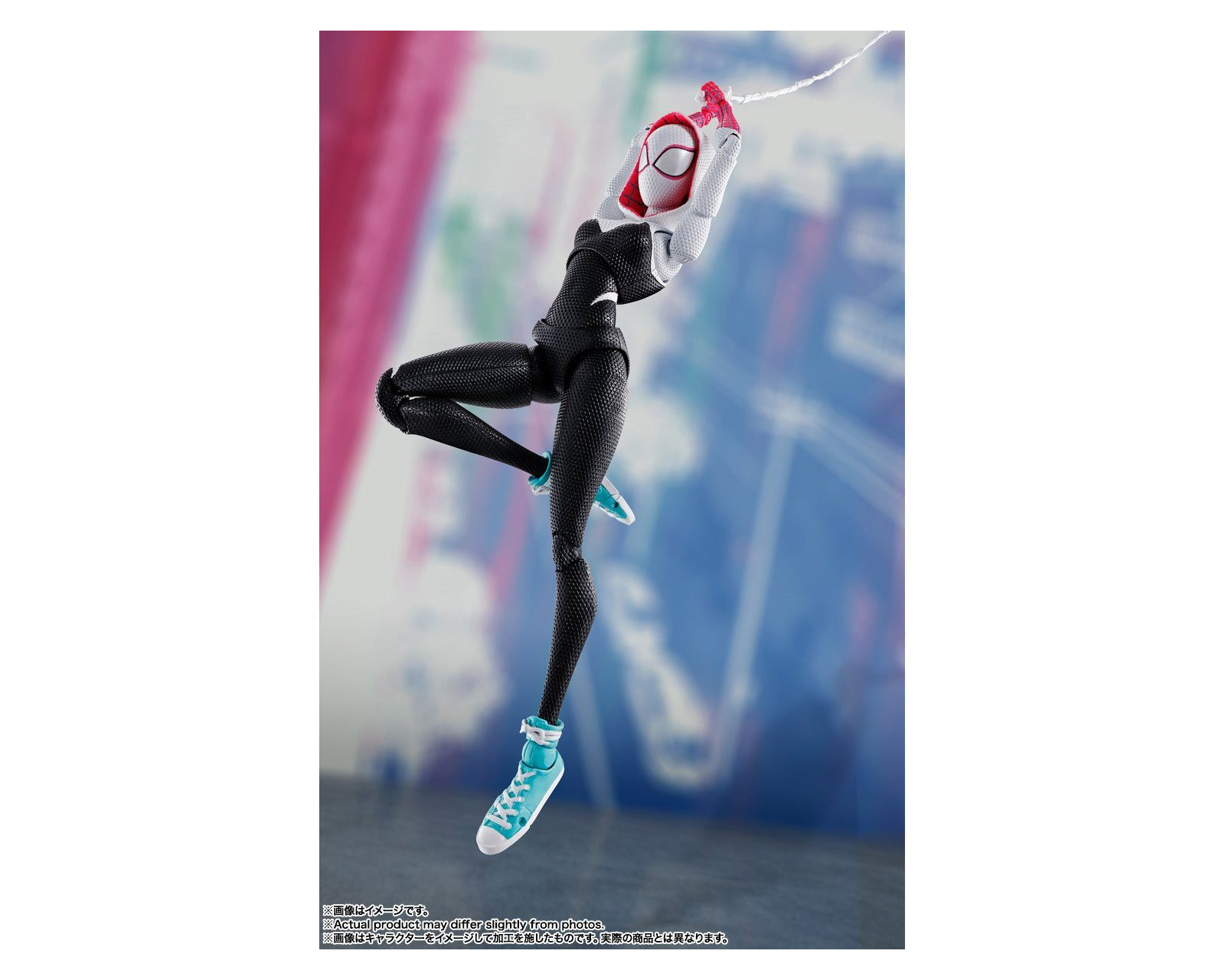 Foto 4 pulgar | Figura Bandai Sh Figuarts Spider-man (Spider-gwen) Spider-verse Blanco