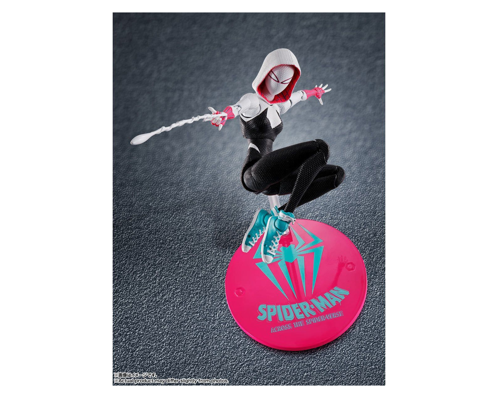 Foto 6 pulgar | Figura Bandai Sh Figuarts Spider-man (Spider-gwen) Spider-verse Blanco