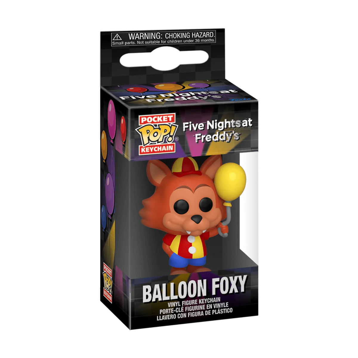 Foto 3 pulgar | Llavero Foxy Con Globo Five Nights At Freddys Videojuego Funko Pop