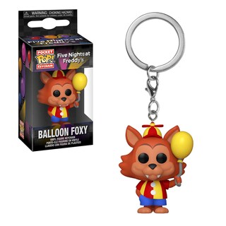 Foto 3 | Llavero Foxy Con Globo Five Nights At Freddys Videojuego Funko Pop