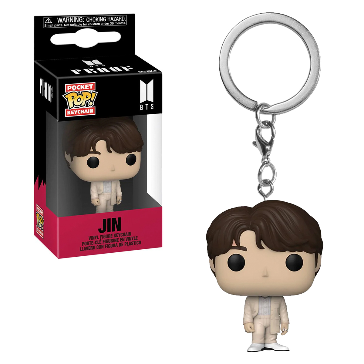 Foto 4 pulgar | Llavero Funko Pop Keychain Jin Bts Proof K Pop Kim Seok Jin