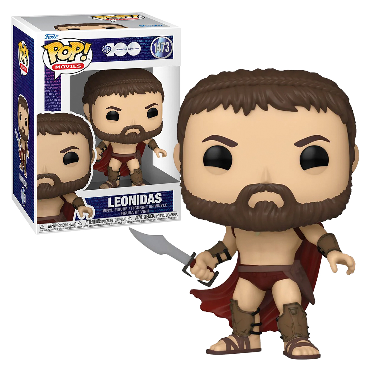 Foto 4 pulgar | Funko Pop Movies Warner Bros 100 Leónidas 1473