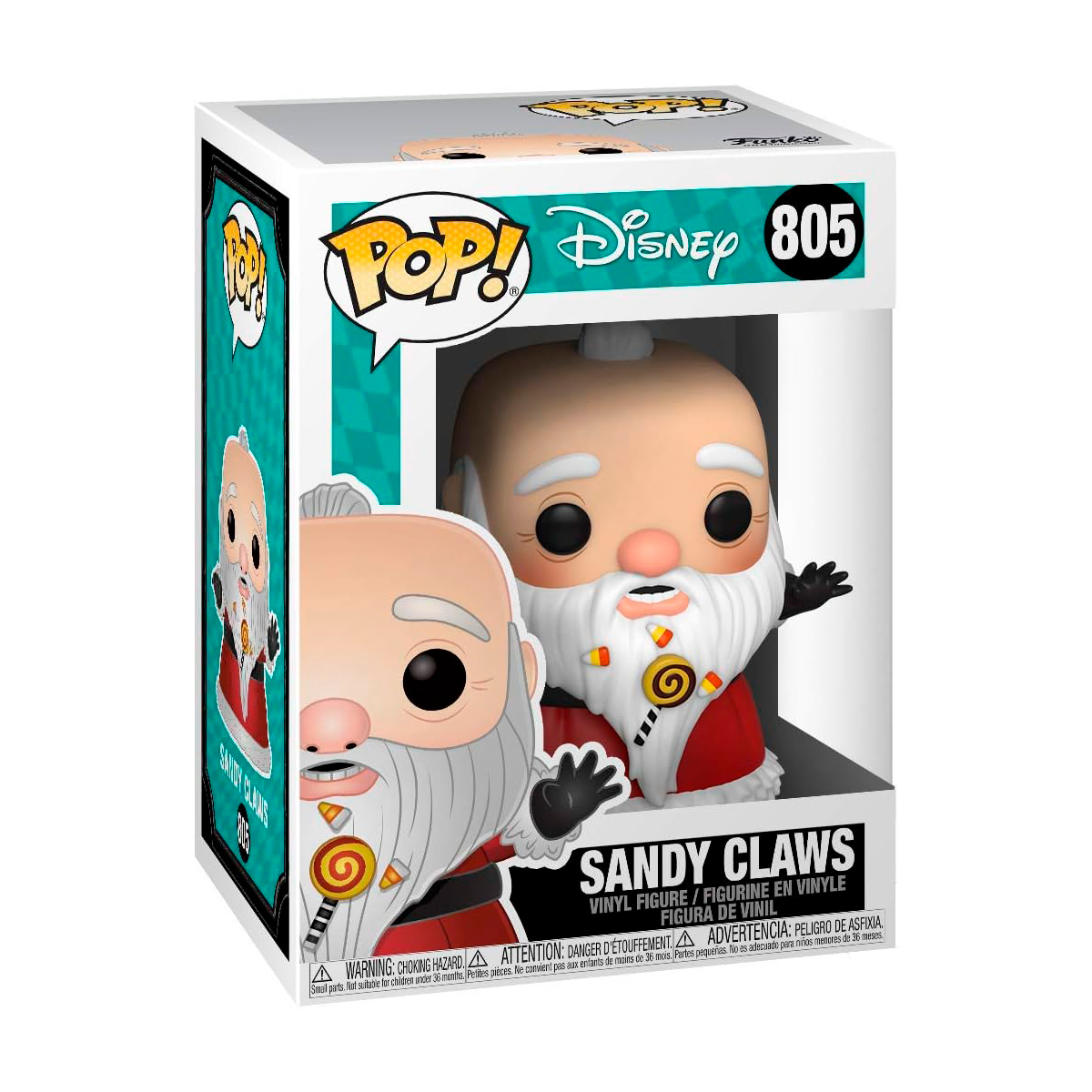 Foto 3 pulgar | Sandy Claws 805 El Extraño Mundo De Jack Funko Pop