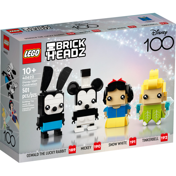 Foto 2 pulgar | Lego - 40622 Brick Headz Celebracion 100 Aniversario Disney 501 Pzas