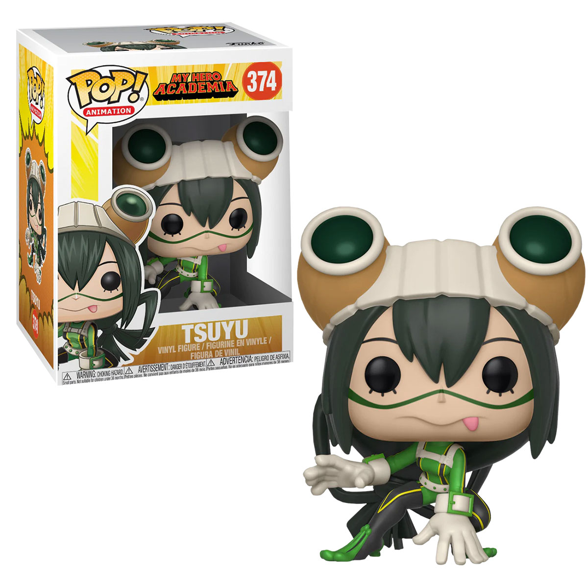 Foto 4 pulgar | Funko Pop Froppy Tsuyu Asui 374 My Hero Academia Anime Manga