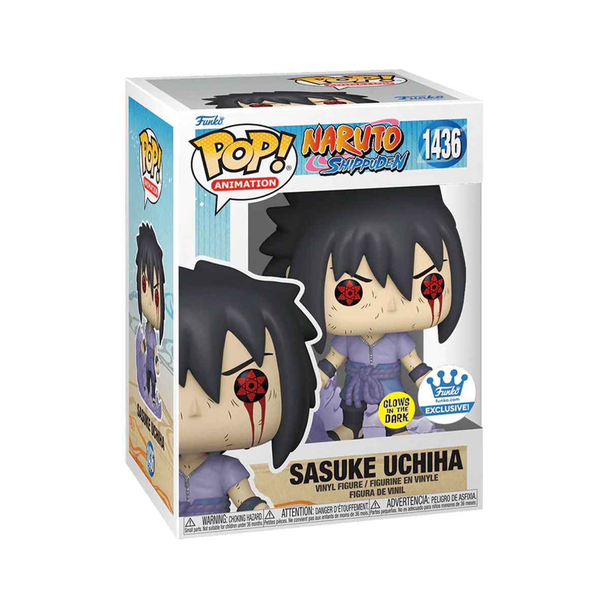 Foto 3 pulgar | Funko Pop Sasuke Uchiha Amaterasu 1436 Glow Naruto Shippuden Anime