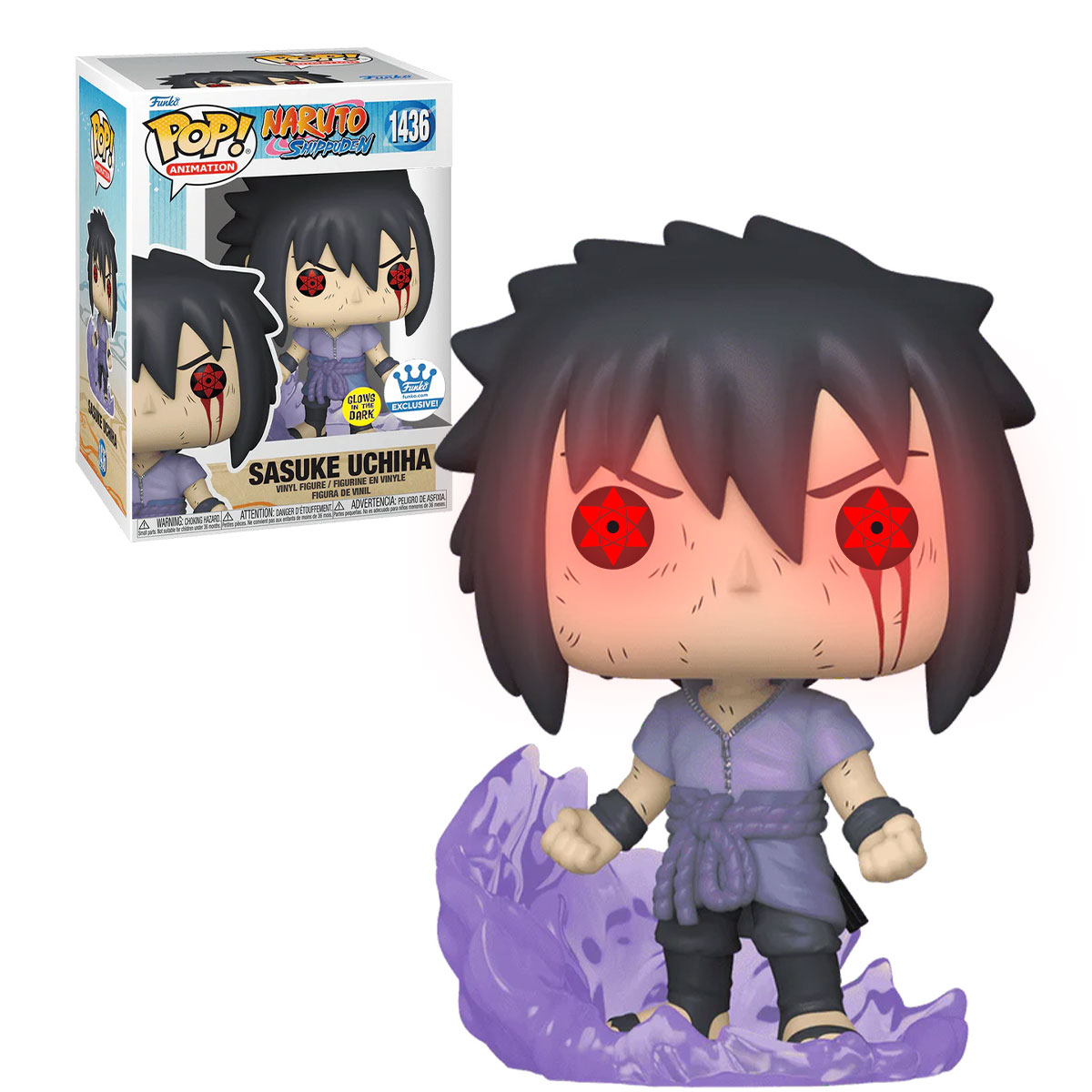 Foto 4 pulgar | Funko Pop Sasuke Uchiha Amaterasu 1436 Glow Naruto Shippuden Anime