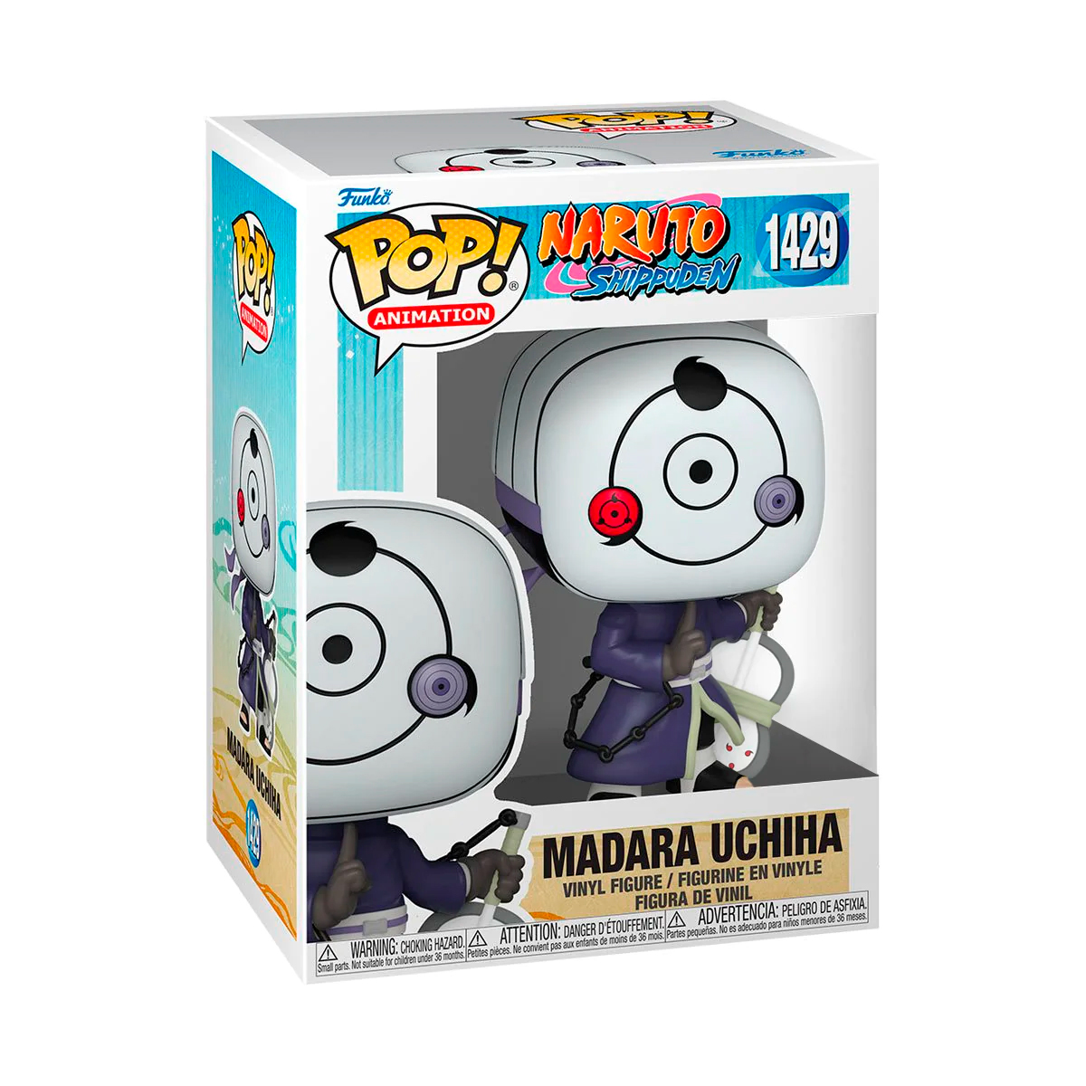 Foto 3 pulgar | Funko Pop Madara Uchiha con Máscara 1429 Naruto Shippuden Anime