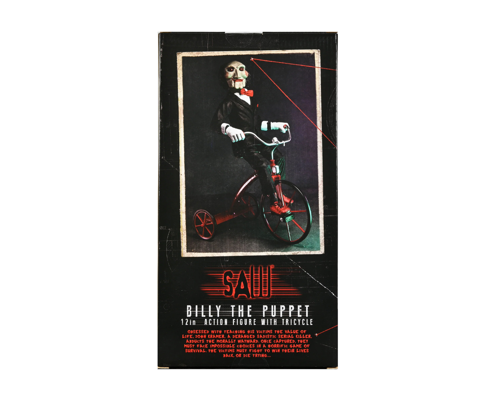 Foto 6 | Figura Neca Saw - Billy en Triciclo con Sonido 12''