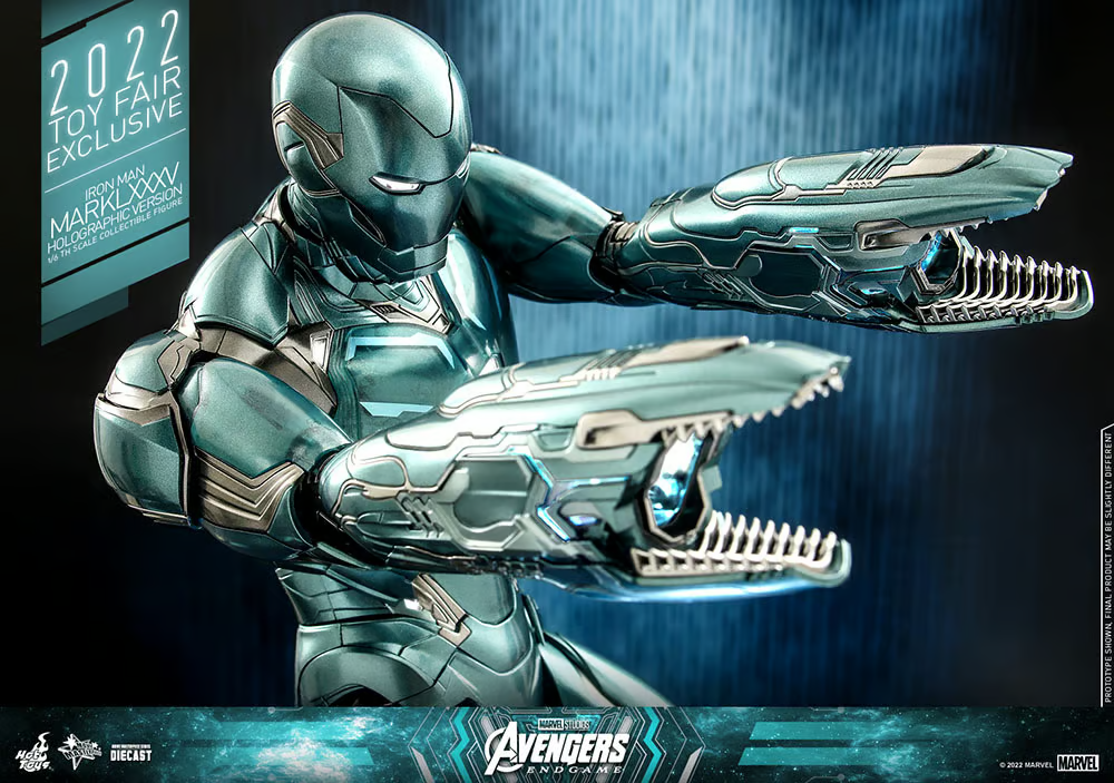 Foto 6 | Figura Iron Man Mark LXXXV Versión Holográfica Marvel Avengers: Endgame Hot Toys 1:6 de Escala