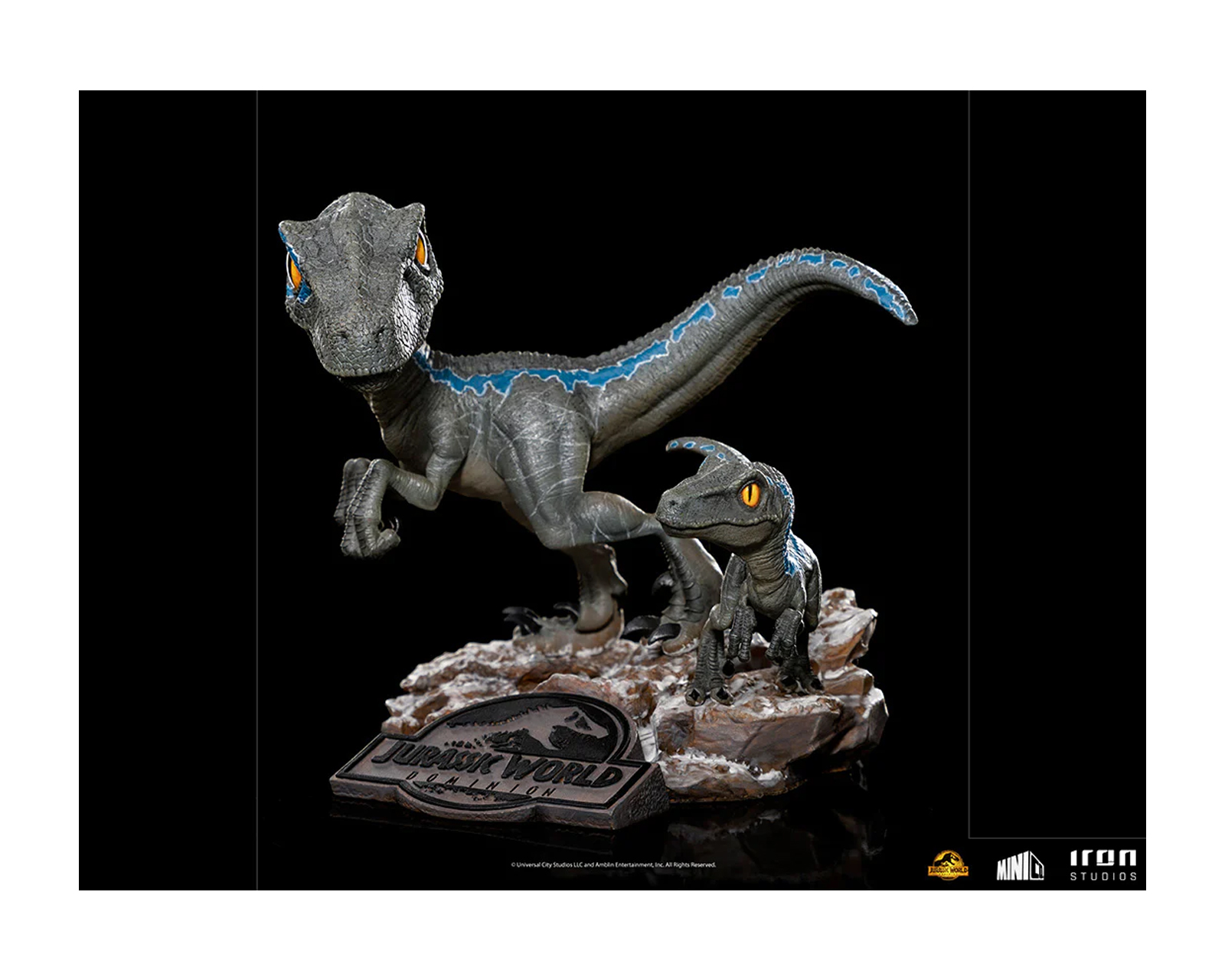 Foto 3 pulgar | Figura Iron Studios Minico Jurassic Dominion - Blue y Beta