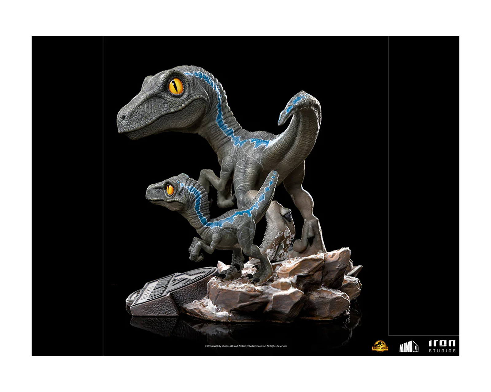 Foto 4 pulgar | Figura Iron Studios Minico Jurassic Dominion - Blue y Beta