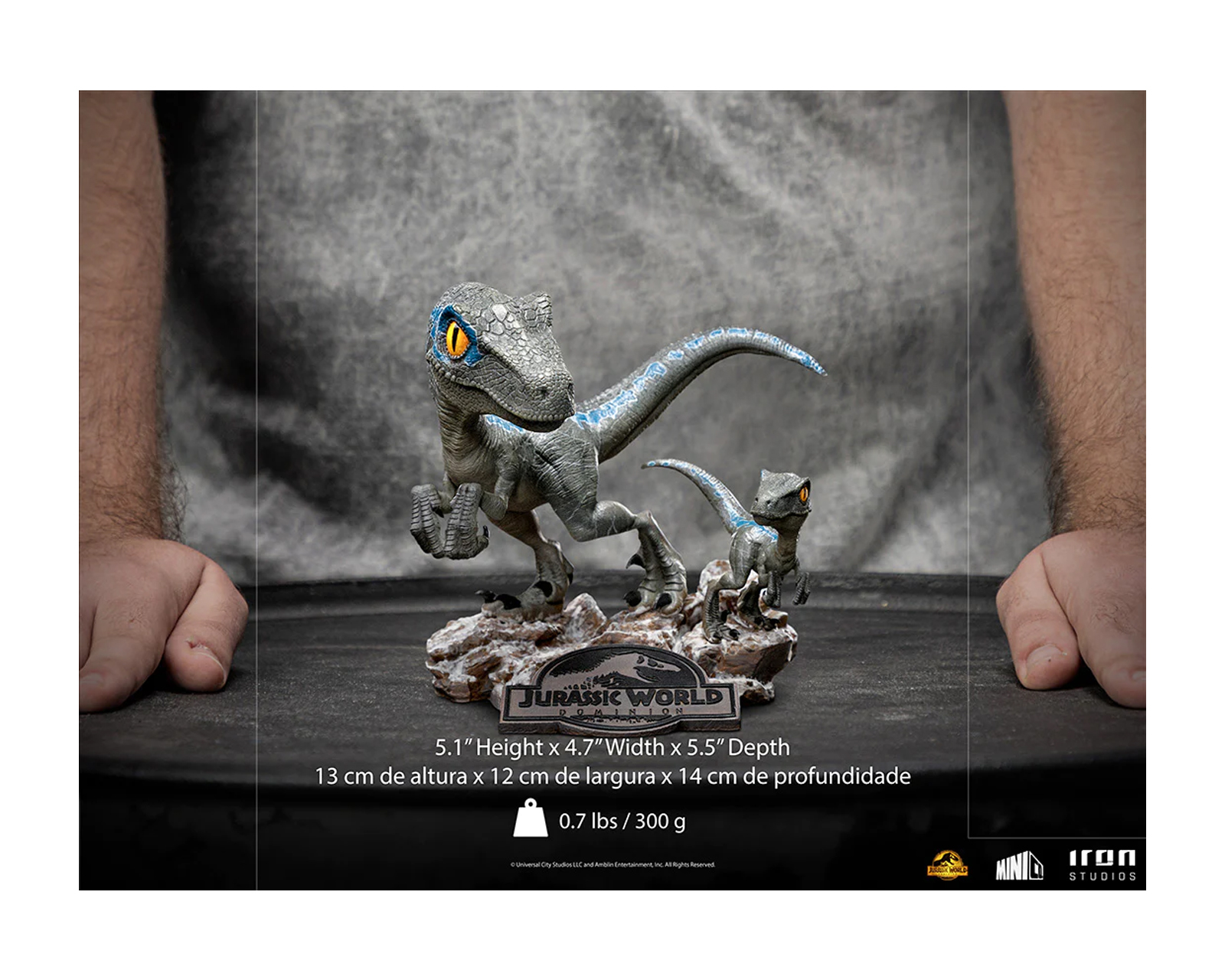Foto 5 pulgar | Figura Iron Studios Minico Jurassic Dominion - Blue y Beta