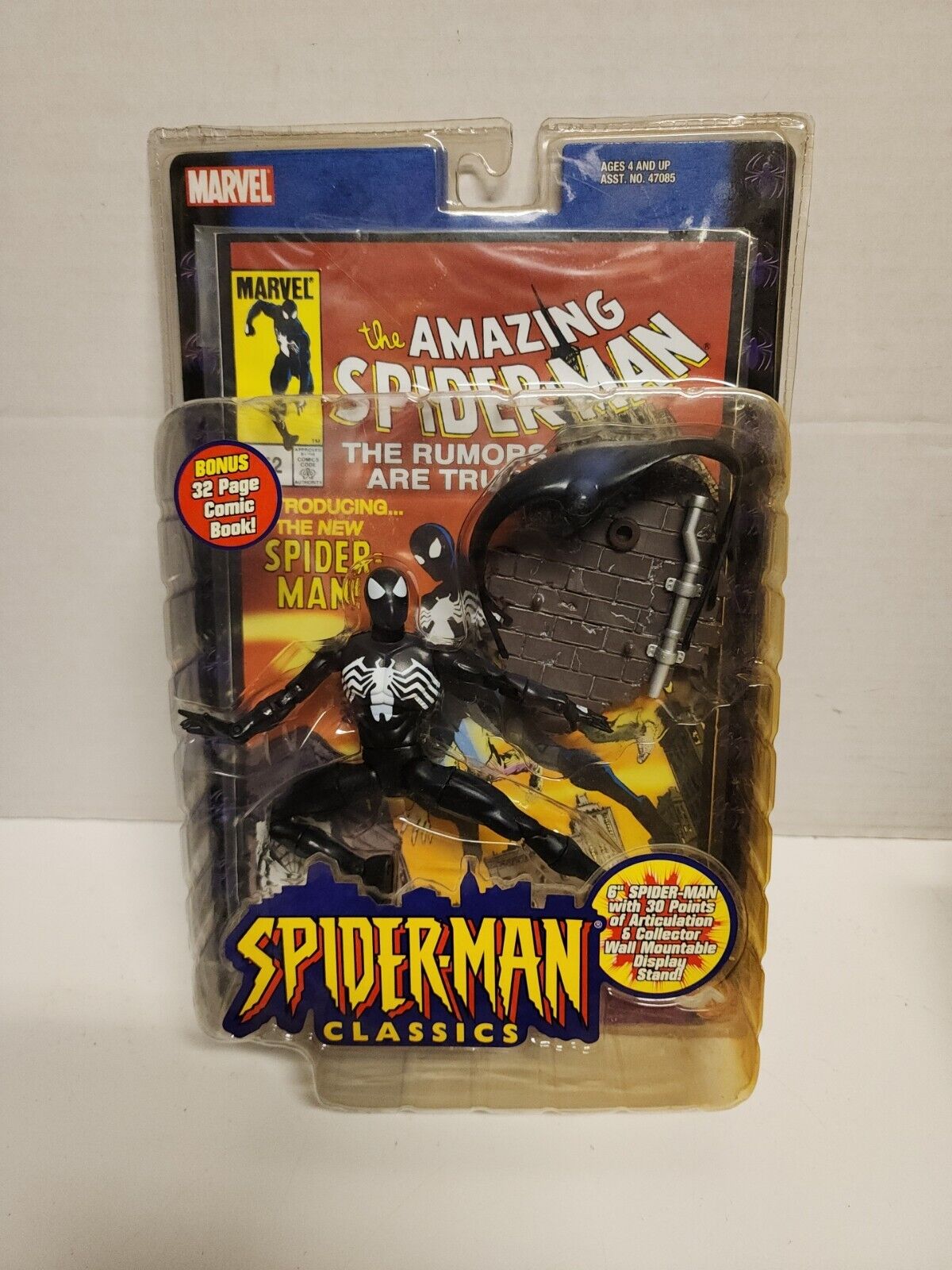 Spiderman Classics - Black Spiderman - Toy Biz